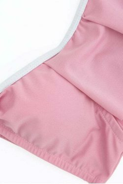 Y2K Aesthetic Ruffle Scoop Bikini Set - Trendy Women's Fashion