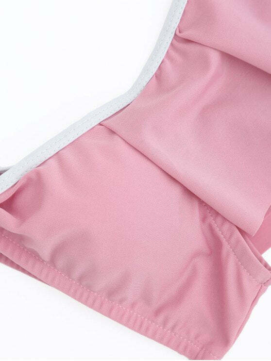 Y2K Aesthetic Ruffle Scoop Bikini Set - Trendy Women's Fashion Y2K Aesthetic Ruffle Scoop Bikini Set - Trendy Women's Fashion