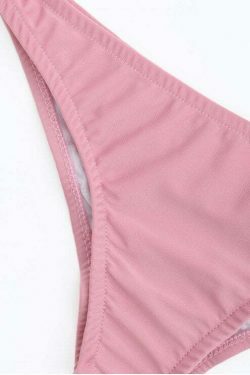 Y2K Aesthetic Ruffle Scoop Bikini Set - Trendy Women's Fashion