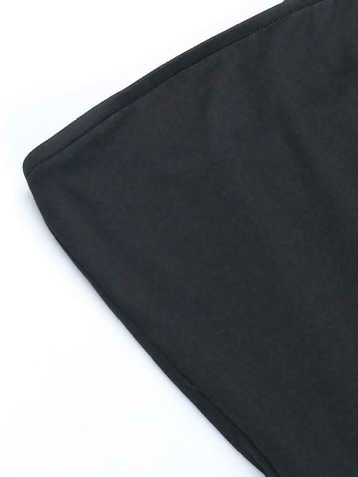 Y2K Aesthetic Ruffled Off Shoulder Tube Top for Women - Coquette Style Grunge Fashion Y2K Aesthetic Ruffled Off Shoulder Tube Top for Women - Coquette Style Grunge Fashion