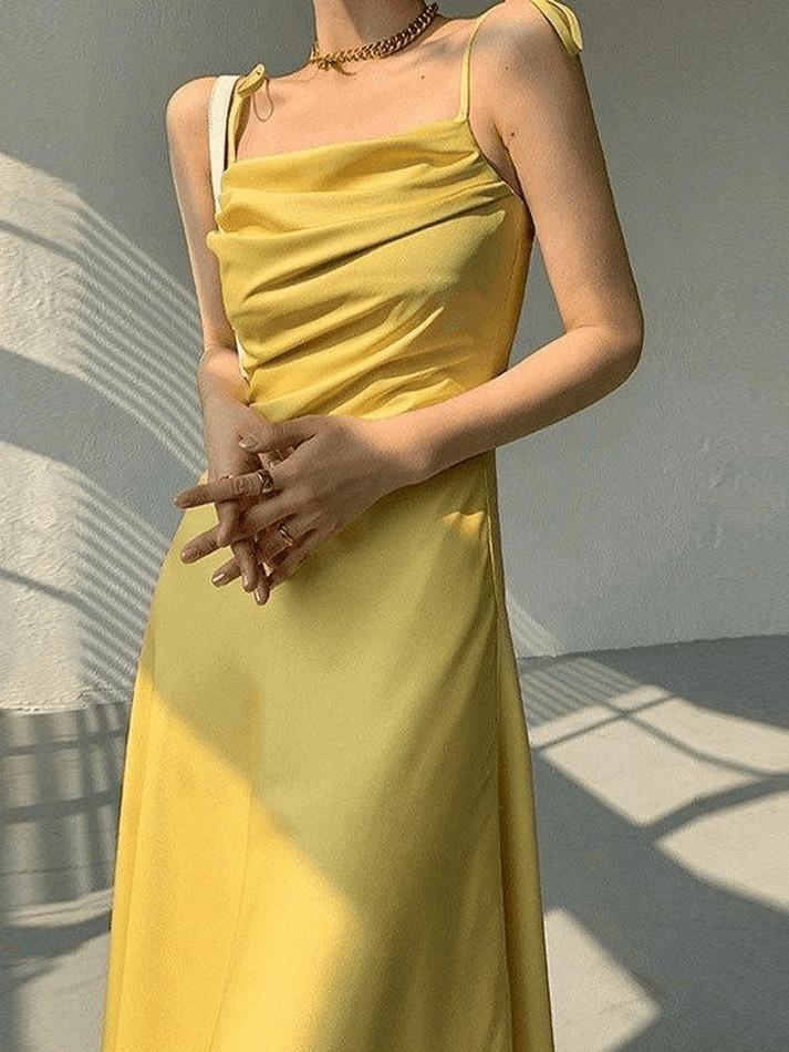 Y2K Aesthetic Satin Maxi Dress - Coquette Style with Grunge & Pastel Goth Vibes Y2K Aesthetic Satin Maxi Dress - Coquette Style with Grunge & Pastel Goth Vibes