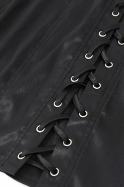 Y2K Aesthetic Satin Mini Dress with Wrapped Breast Pads and Backless Straps