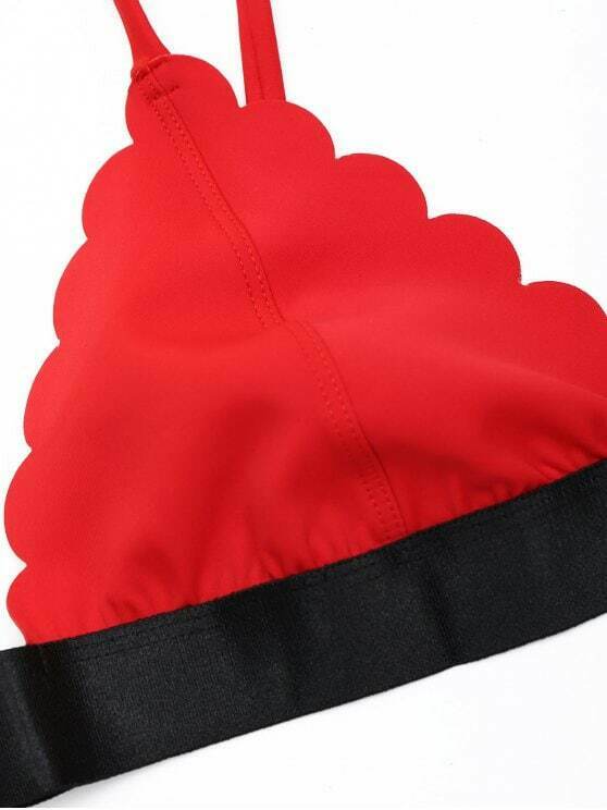 Y2K Aesthetic Scalloped Bikini Set - Trendy Women's Fashion for Coquette and Grunge Styles Y2K Aesthetic Scalloped Bikini Set - Trendy Women's Fashion for Coquette and Grunge Styles