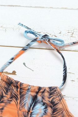 Y2K Aesthetic Scoop Back String Halter Bikinis - Women's Fashion Swimsuits