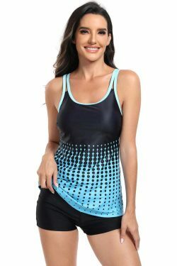 Y2K Aesthetic Sexy Gradient Split Swimsuit Bikini - Coquette & Grunge Style