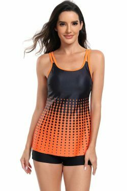 Y2K Aesthetic Sexy Gradient Split Swimsuit Bikini - Coquette & Grunge Style