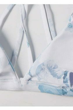 Y2K Aesthetic Sexy Print Wrap String Bikini - Niche Women Fashion