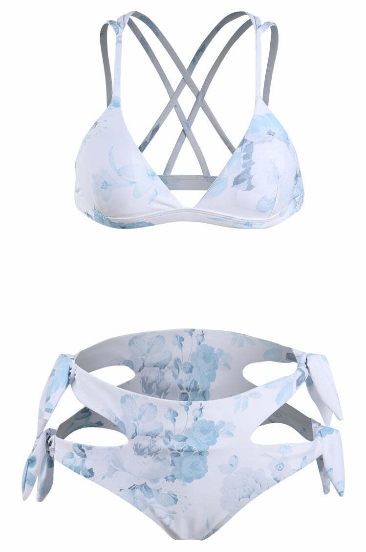 Y2K Aesthetic Sexy Print Wrap String Bikini - Niche Women Fashion Y2K Aesthetic Sexy Print Wrap String Bikini - Niche Women Fashion