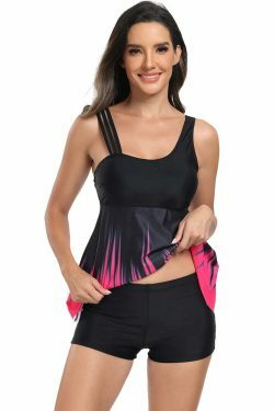 Y2K Aesthetic Sexy Ribbon Gradient Split Bikini - Coquette Style for Women