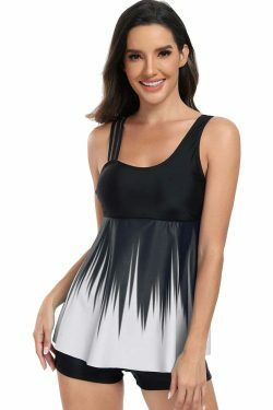 Y2K Aesthetic Sexy Ribbon Gradient Split Bikini - Coquette Style for Women