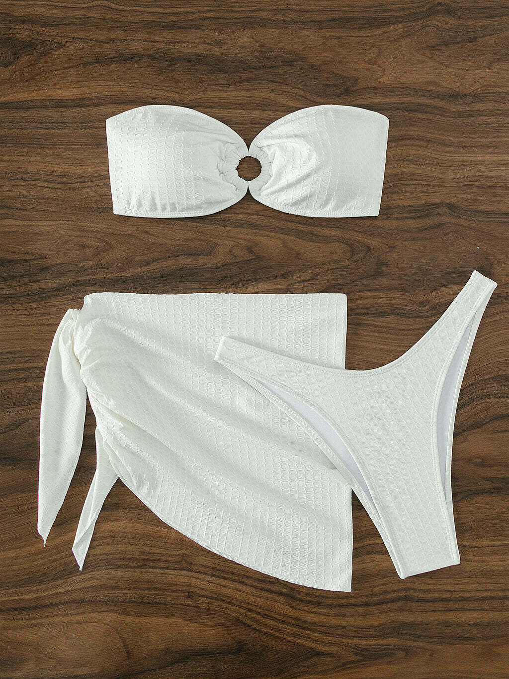 Y2K Aesthetic Sexy Tube Top Bikini Set for Beach - Coquette Style