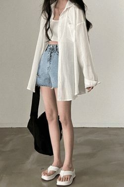 Y2K Aesthetic Sheer Long Sleeve Blouse - Coquette Style Grunge Fashion - Cute Tops for Women