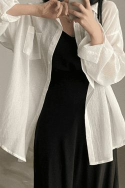 Y2K Aesthetic Sheer Long Sleeve Blouse - Coquette Style Grunge Fashion - Cute Tops for Women