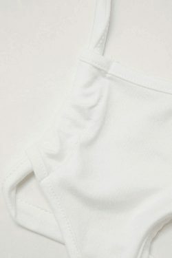 Y2K Aesthetic Side Tie Halter Top for Women - Coquette Fashion with Grunge and Pastel Goth Vibes