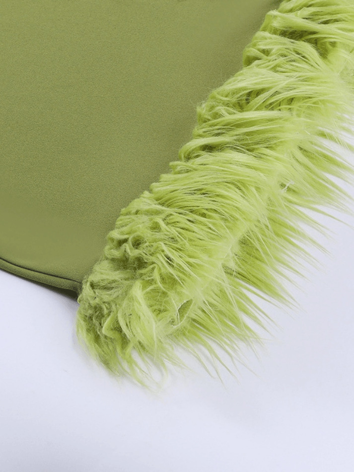 Y2K Aesthetic Slanted Shoulder Burr Hem Mini Dress for Women - Coquette & Grunge Style