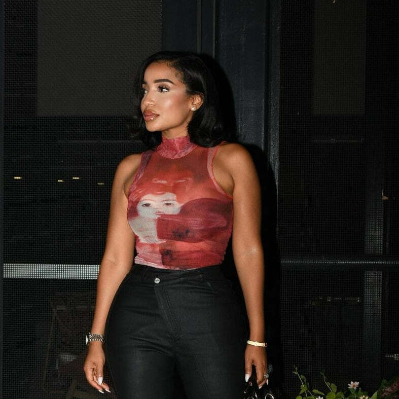 Y2K Aesthetic Sleeveless Crop Top: Coquette Style Grunge Fashion with Pastel Goth Vibes Y2K Aesthetic Sleeveless Crop Top: Coquette Style Grunge Fashion with Pastel Goth Vibes