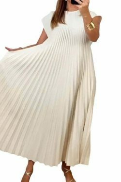 Y2K Aesthetic Sleeveless Pleated Dress for Women - Coquette Style with Grunge and Pastel Goth Vibes