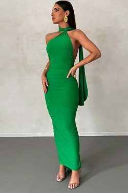 Y2K Aesthetic Sleeveless Pleated Dress with Scarf - Coquette Style Grunge Fashion for Women