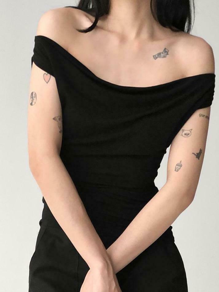 Y2K Aesthetic Sleeveless Scoop Neck Plain Tee for Women - Coquette & Grunge Style Fashion Y2K Aesthetic Sleeveless Scoop Neck Plain Tee for Women - Coquette & Grunge Style Fashion