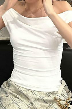 Y2K Aesthetic Sleeveless Scoop Neck Plain Tee for Women - Coquette & Grunge Style Fashion