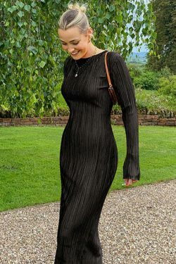 Y2K Aesthetic Slim Dress: Coquette & Grunge Style, Pastel Goth, Cargo