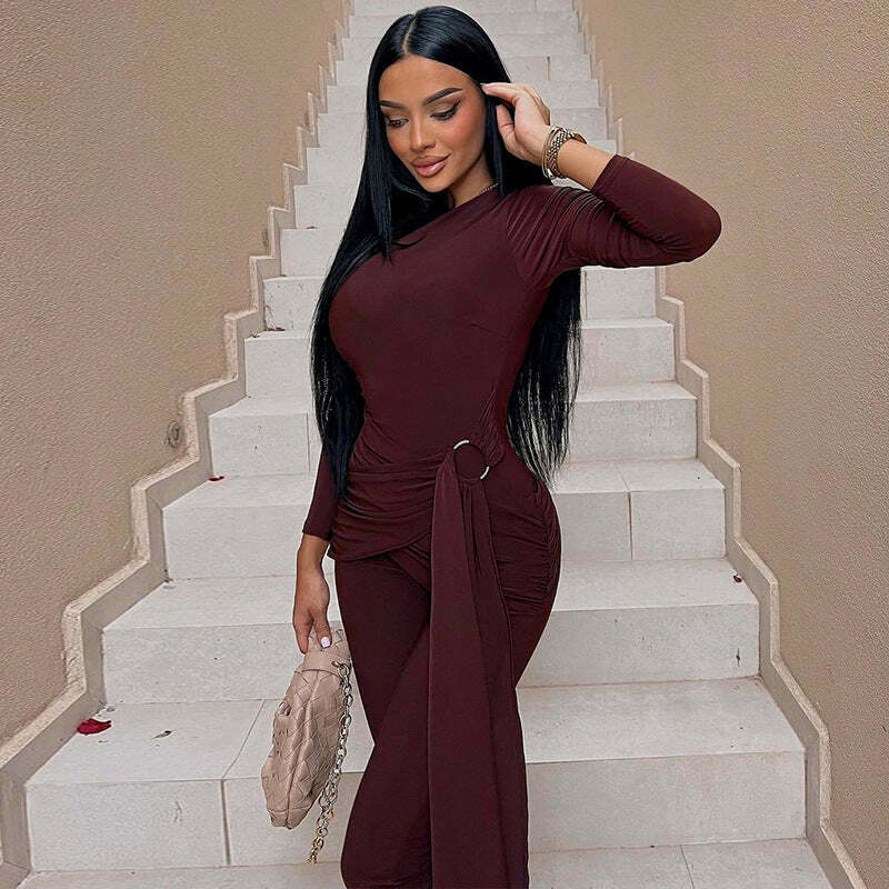 Y2K Aesthetic Slim Fit Strap Back Zipper Jumpsuit for Women - Coquette & Grunge Style Fashion Y2K Aesthetic Slim Fit Strap Back Zipper Jumpsuit for Women - Coquette & Grunge Style Fashion