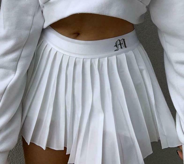 Y2K Aesthetic Soft Girl White Pleated Mini Skirt - Coquette Grunge Fashion Y2K Aesthetic Soft Girl White Pleated Mini Skirt - Coquette Grunge Fashion