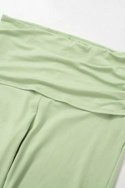 Y2K Aesthetic Solid Backless Top & High Rise Pants Set for Women - Coquette Fashion