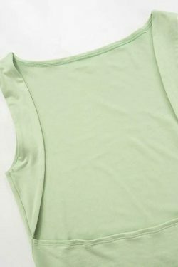 Y2K Aesthetic Solid Backless Top & High Rise Pants Set for Women - Coquette Fashion