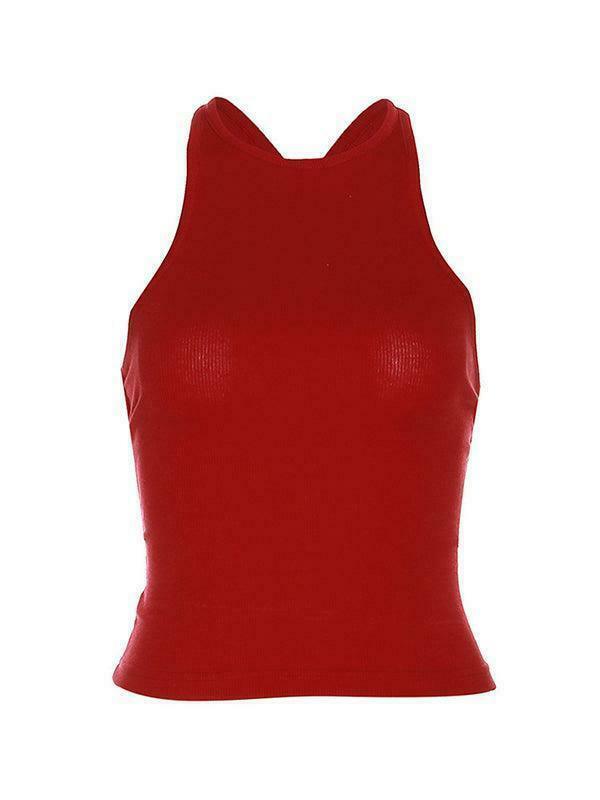Y2K Aesthetic Solid Color Backless Cropped Tank Top for Women - Coquette Style Grunge Fashion Y2K Aesthetic Solid Color Backless Cropped Tank Top for Women - Coquette Style Grunge Fashion