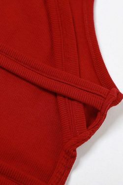 Y2K Aesthetic Solid Color Backless Cropped Tank Top for Women - Coquette Style Grunge Fashion