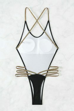 Y2K Aesthetic Solid Color Beach Bikini - Coquette Style for Women - Grunge Fashion Swimwear