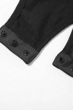 Y2K Aesthetic Solid Color Bodysuit - Coquette & Grunge Style Fashion Piece