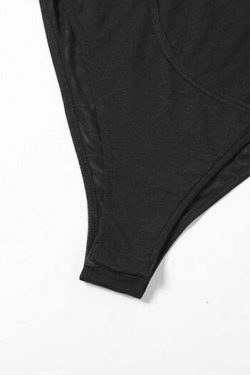 Y2K Aesthetic Solid Color Bodysuit - Coquette & Grunge Style Fashion Piece
