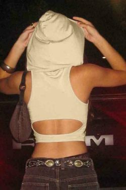 Y2K Aesthetic Solid Color Cutout Hooded Tank Top for Women - Coquette Style Grunge Fashion