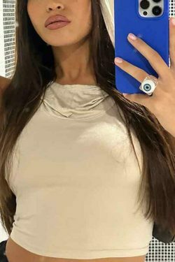 Y2K Aesthetic Solid Color Cutout Hooded Tank Top for Women - Coquette Style Grunge Fashion