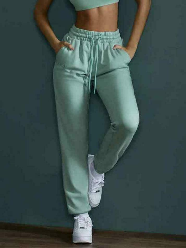 Y2K Aesthetic Solid Color High Waist Sporty Sweatpants for Women - Coquette Fashion Grunge Style Y2K Aesthetic Solid Color High Waist Sporty Sweatpants for Women - Coquette Fashion Grunge Style