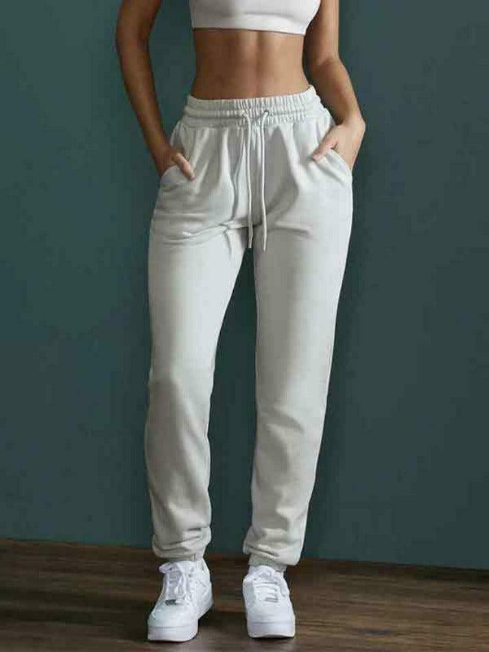 Y2K Aesthetic Solid Color High Waist Sporty Sweatpants for Women - Coquette Fashion Grunge Style Y2K Aesthetic Solid Color High Waist Sporty Sweatpants for Women - Coquette Fashion Grunge Style