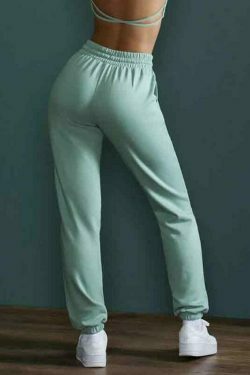 Y2K Aesthetic Solid Color High Waist Sporty Sweatpants for Women - Coquette Fashion Grunge Style