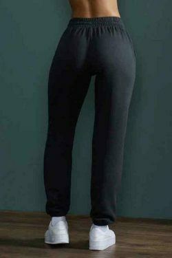 Y2K Aesthetic Solid Color High Waist Sporty Sweatpants for Women - Coquette Fashion Grunge Style