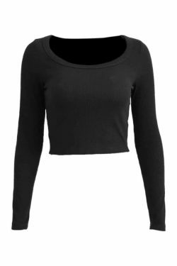 Y2K Aesthetic Solid Color Knit Crop Top - Coquette Style Grunge Fashion - Cute Pastel Goth Outfit