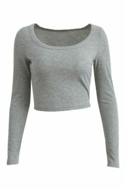 Y2K Aesthetic Solid Color Knit Crop Top - Coquette Style Grunge Fashion - Cute Pastel Goth Outfit