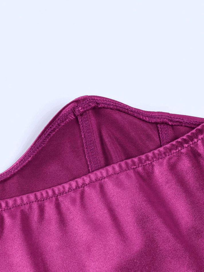 Y2K Aesthetic Solid Color Slim Bandeau Top for Women - Coquette & Grunge Style Fashion Piece Y2K Aesthetic Solid Color Slim Bandeau Top for Women - Coquette & Grunge Style Fashion Piece