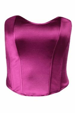 Y2K Aesthetic Solid Color Slim Bandeau Top for Women - Coquette & Grunge Style Fashion Piece