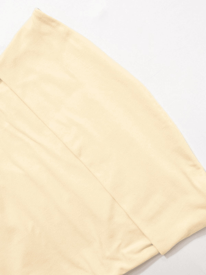 Y2K Aesthetic Solid Color Waist Slit Tube Top for Women - Coquette & Grunge Style Fashion