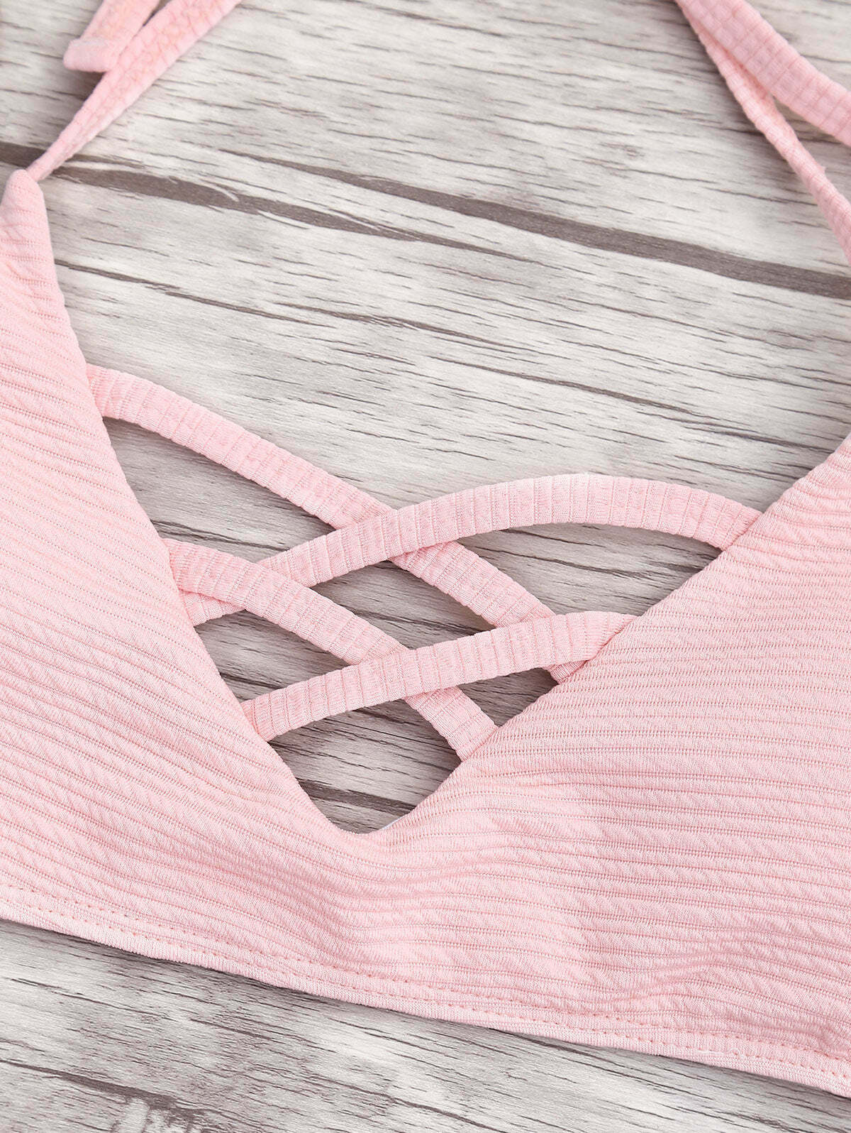 Y2K Aesthetic Spaghetti Strap Bikini Set with Low Waist - Coquette & Grunge Style