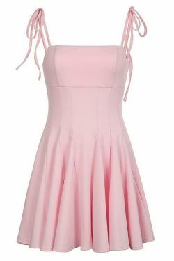 Y2K Aesthetic Spaghetti Strap Mini Dress - Coquette & Grunge Style, Pastel Goth, Cargo Skirt