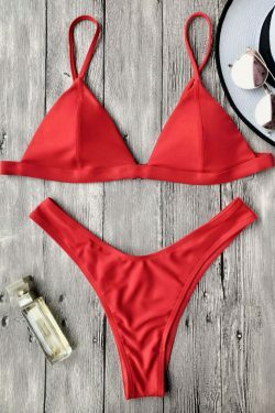 Y2K Aesthetic Spaghetti Strap Thong Bikini Set - Coquette & Grunge Style Women's Fashion