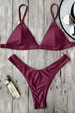 Y2K Aesthetic Spaghetti Strap Thong Bikini Set - Coquette & Grunge Style Women's Fashion