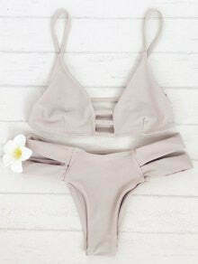 Y2K Aesthetic Spaghetti Straps Bandage Bikini Set for Women - Coquette & Grunge Style